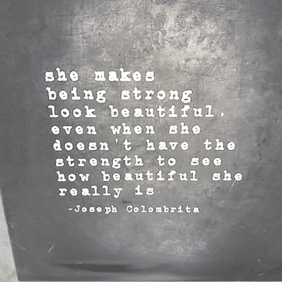 CUSTOM MADE -- Inspirational Plaque, Hangable, Canvas on Wood Frame - Picture 2 of 3